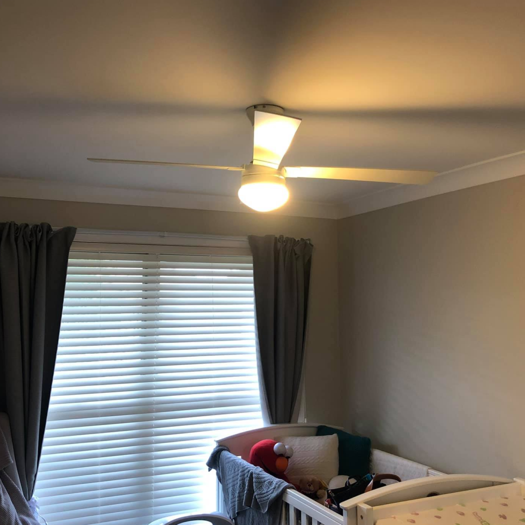 Eddy Cullen Electrical property management ceiling fan installation example.