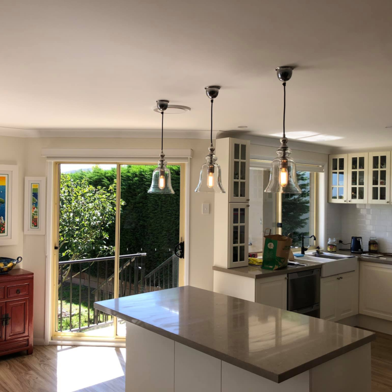 Residential home lighting installation completed by Eddy Cullen Electrical services in Bowral.